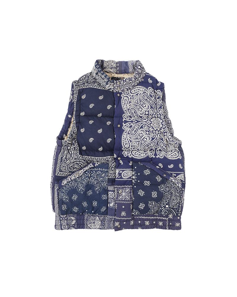 VISVIM ICT INSULATOR DOWN VEST BANDANA 新品 www.shelburnefalls.com